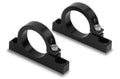 Holley 162-573 Fuel Filter Bracket Kit for 100 GPH Fuel Filters, Pair, Aluminum, Black Anodized, Clamp-On, 1.5-inch OD Tubes