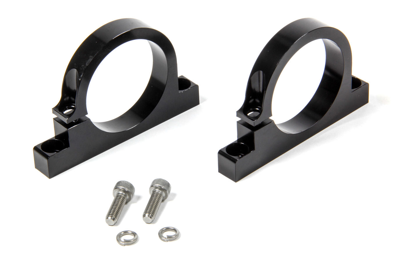 Holley 162-574 Fuel Filter Bracket for 175 & 260 GPH In-Line Filters, Aluminum, Black Anodized