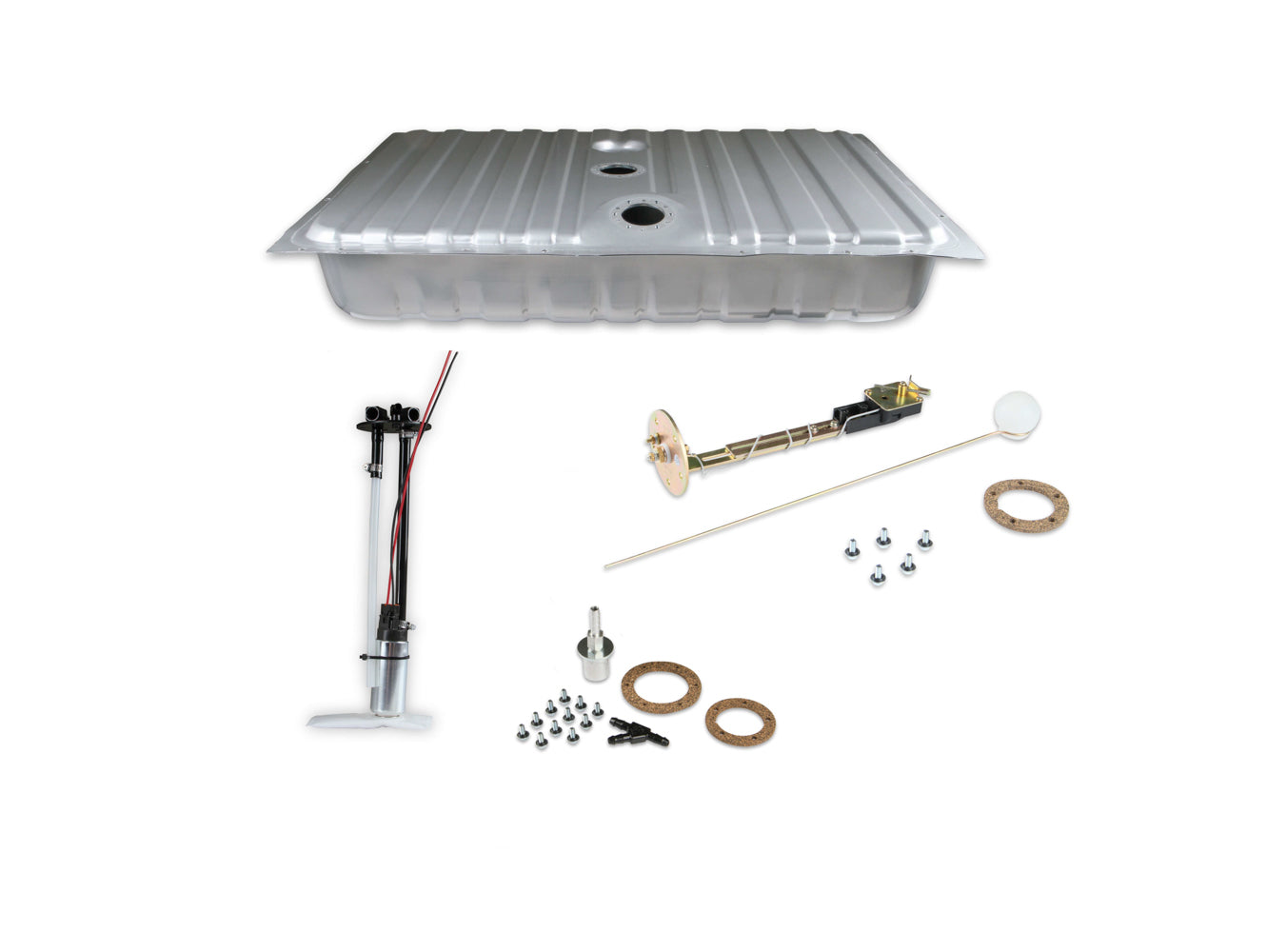 Holley 19-102 EFI Fuel Tank for Mustang 1964-1968 with 16 Gallon Capacity and 255 LPH Pump
