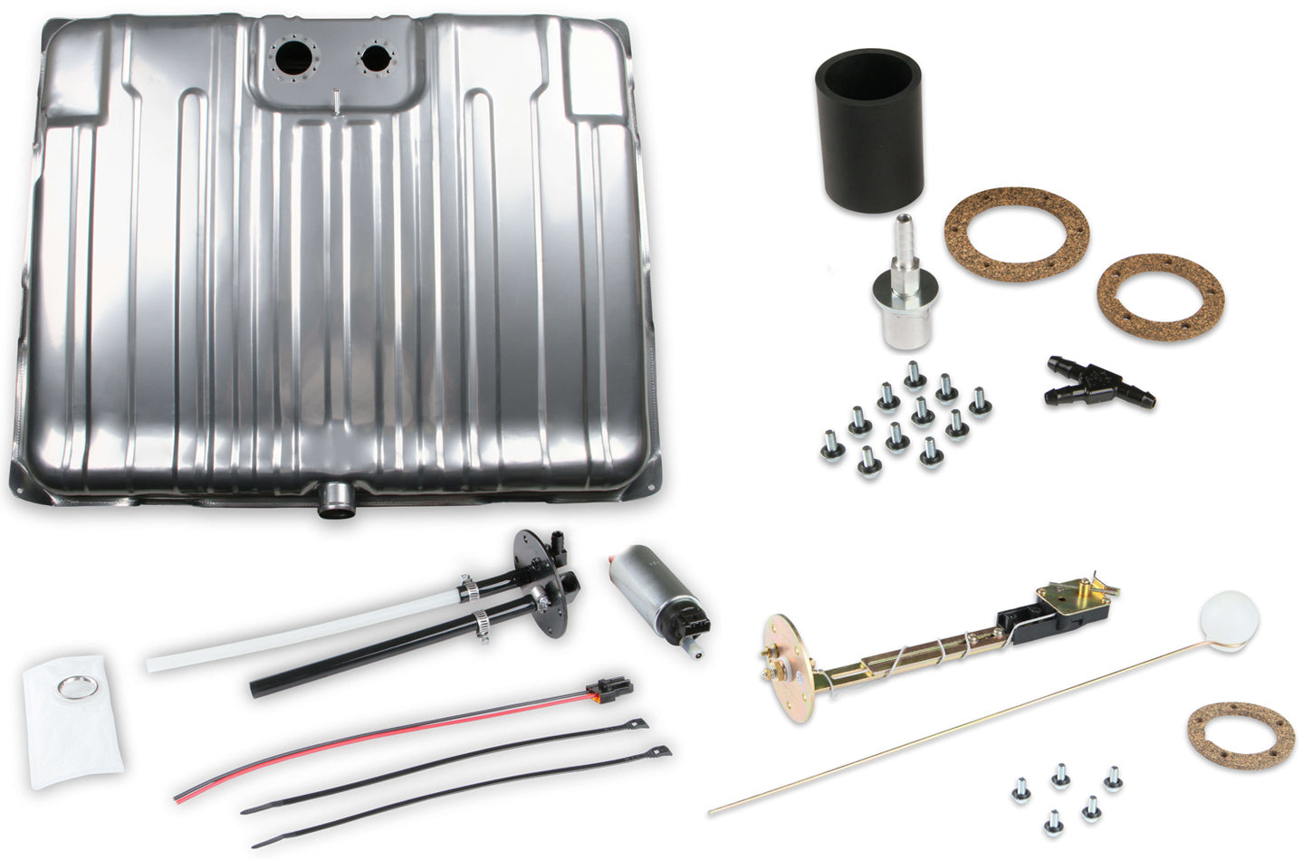 Holley 19-105 EFI Fuel Tank for GM A-Body 1964-1967 with 24 Gallon Capacity and 255 LPH Pump