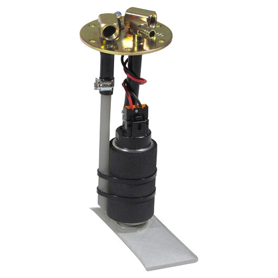 Holley 19-168 Fuel Pump and Hanger Assembly for Sniper EFI Systems, 400 LPH, Electric In-Tank, 1/4 Inch NPT Inlet and Outlet, Cadmium Finish
