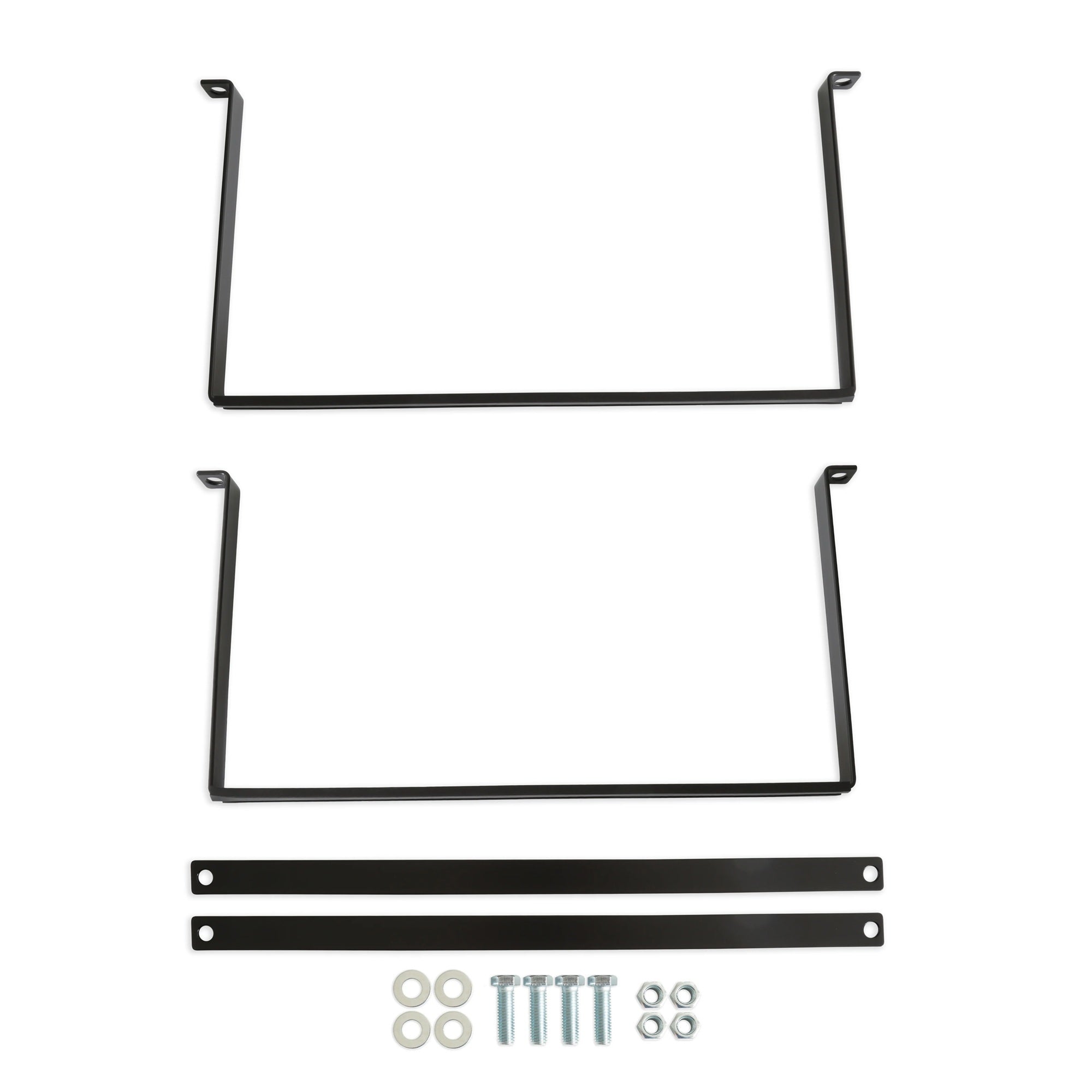 Holley 19-221 Fuel Cell Bracket for 10-Gallon Aluminum Fuel Cells, Steel, Black Finish, 17.125 Inches Wide by 8.75 Inches Tall