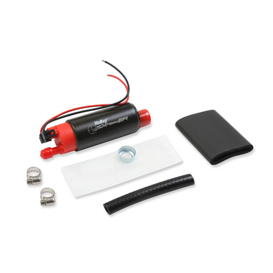 Holley 19-369 Electric Fuel Pump for E85 with 340 LPH Flow Rate and 1/4 Inch NPT Fittings