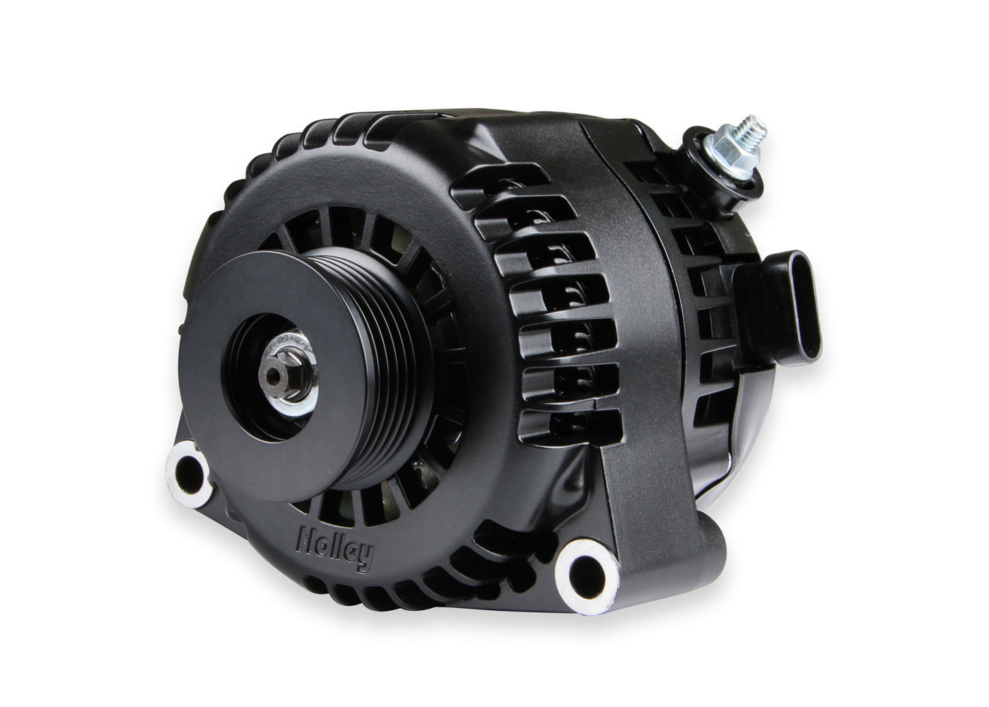 Holley 197-303 Alternator for GM LS-Series, 150 Amp, 12V, 1-Wire, Aluminum Case, Black Anodized Finish