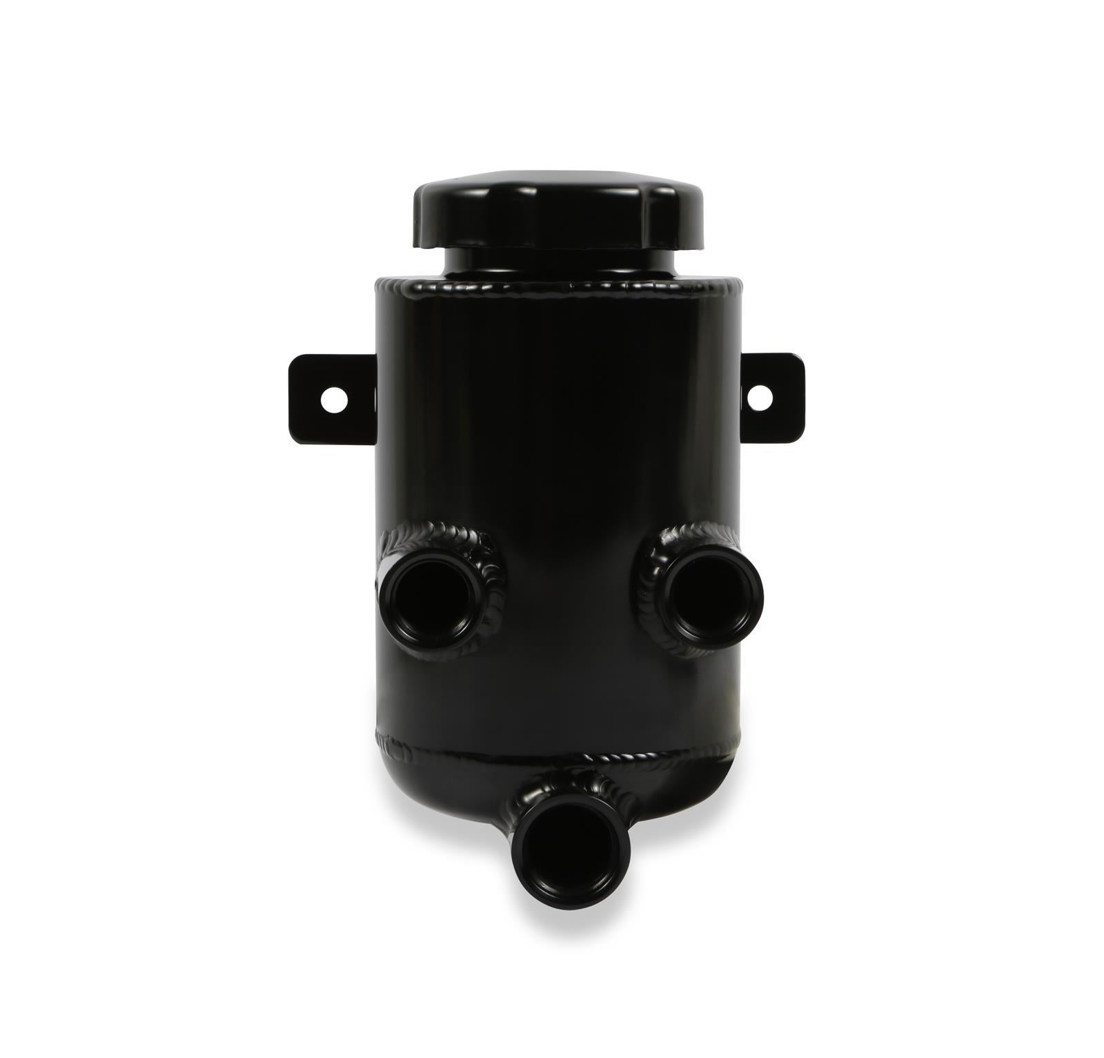 Holley 198-212 Remote Aluminum Power Steering Reservoir with Mounting Bracket and Fittings