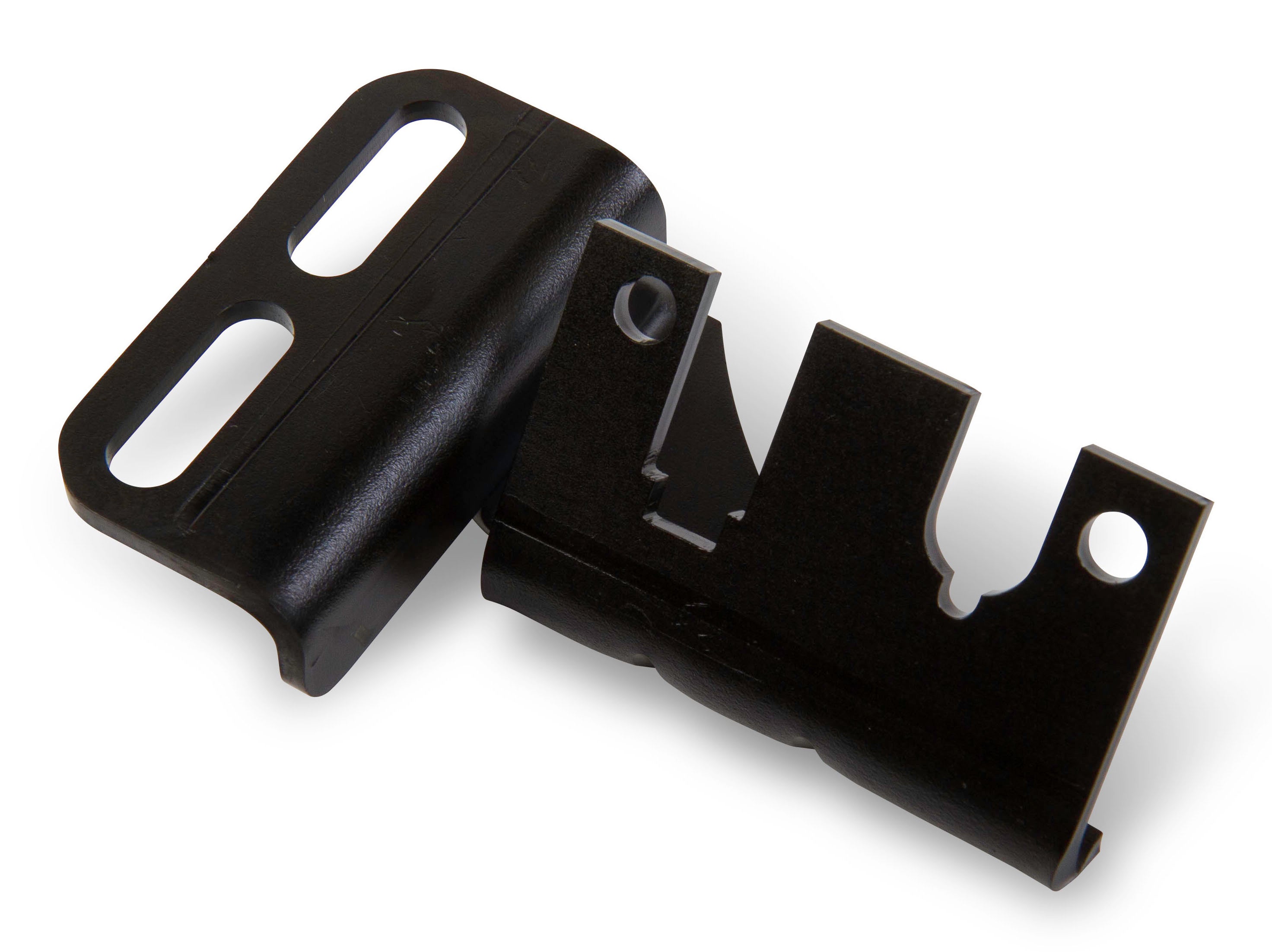 Holley 20-149 Throttle Cable Bracket for Mid/Hi Ram Intake with Manifold Mount, Steel, Black Finish
