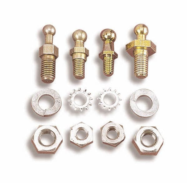Holley Throttle Balls & Studs Kit 20-2 with Assorted Steel Sizes and Cadmium Finish