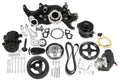 Holley 20-205BK Complete Mid-Mount Accessory Drive System for GM Gen V LT Series with 6-Rib Serpentine Pulley Kit in Black