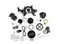 Holley BBC Accessory Drive System Mid Mount Pulley Kit 6-Rib Serpentine Aluminum Black Anodized