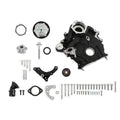 Holley 20-300BK Base Accessory Drive Kit for Ford 7.3L Godzilla with Steel Pulley and Black Powder Coat Finish