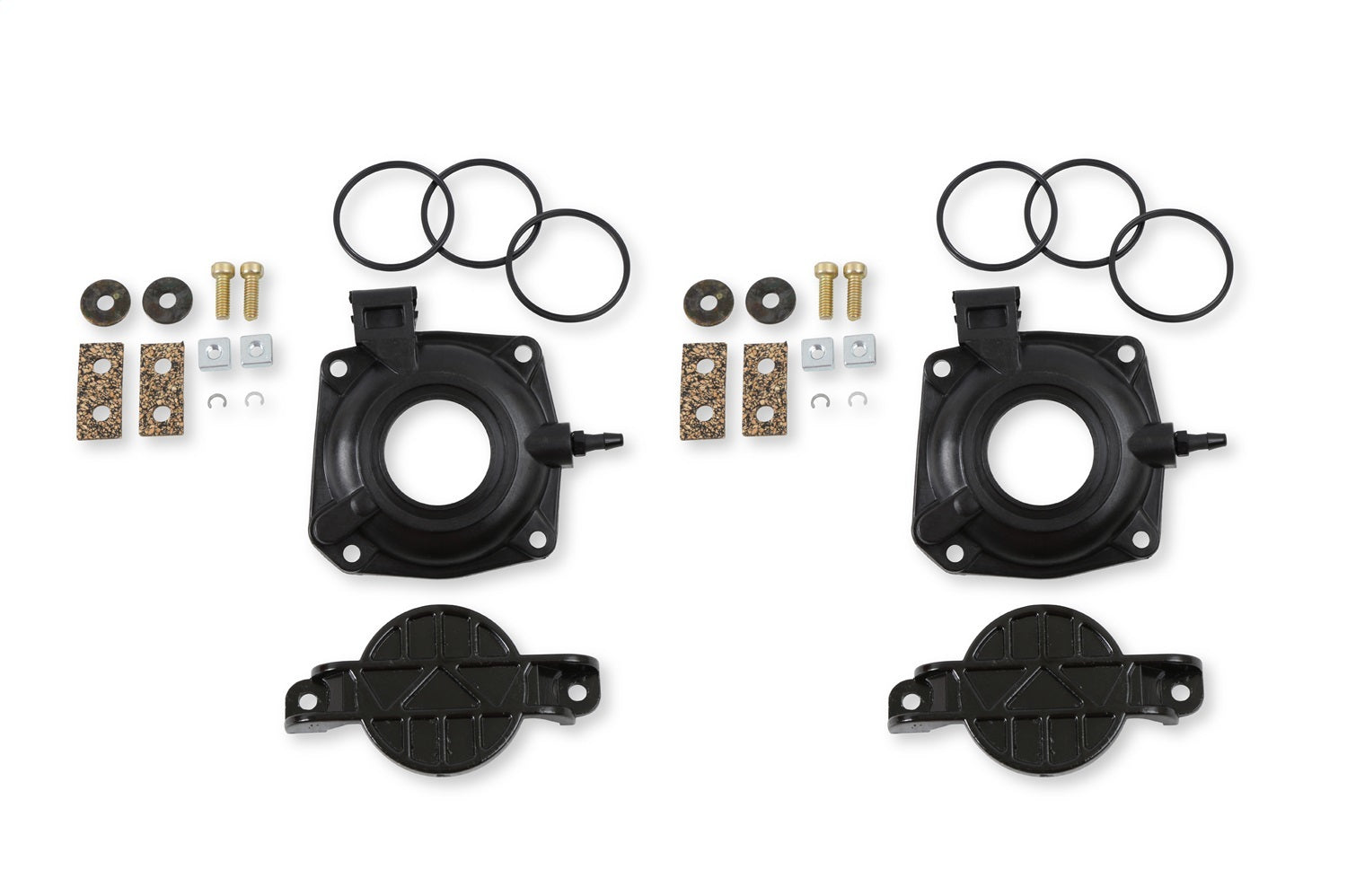 Holley Diaphragm Cover Secondary Quick Change for Dual Carburetors, Black Plastic