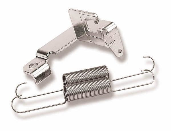 Holley 20-88 Chrome Throttle Cable Bracket with Return Spring for Holley 4150 and 4160 Carburetors