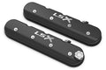Holley 241-407 LS Series Valve Cover with LSX Logo, Tall Baffled Aluminum, Black Machined Finish Pair