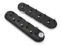 Holley GM LS-Series Valve Cover Set 241-91 with Black Wrinkle Finish and Baffled Design