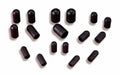Holley Vacuum Line Cap Assortment Kit 26-105 with Assorted Rubber Caps in Black