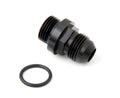 Holley 26-143-1 Fuel Inlet Fitting Short 8AN Male to 8AN Male O-Ring Aluminum Black