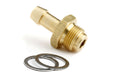 Holley 26-24 Fuel Fitting Adapter Brass Straight 9/16-24 in Male to 5/16 in Hose Barb