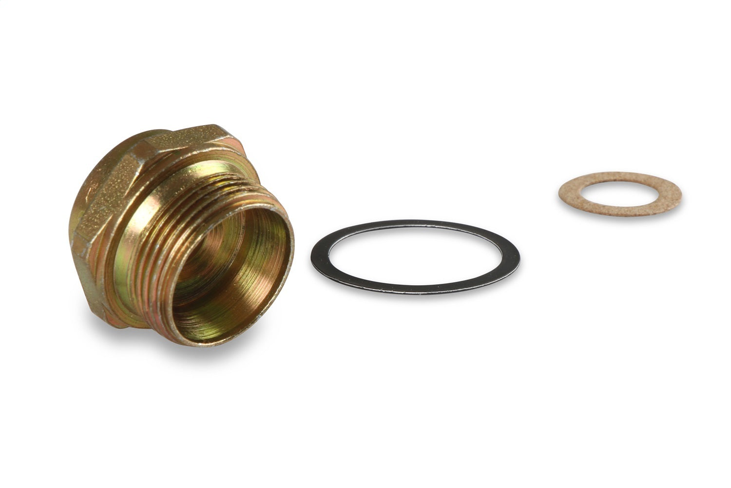 Holley 26-26 Brass Adapter Fitting, 5/8-18 Inch Inverted Flare Female to 7/8-20 Inch Male