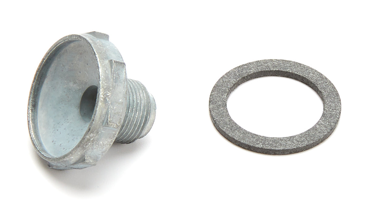 Holley 26-36 Power Valve Plug for Holley 2300, 4150, 4160, 4500 Carburetors, 1/2-28 Threaded Aluminum Gasket Included