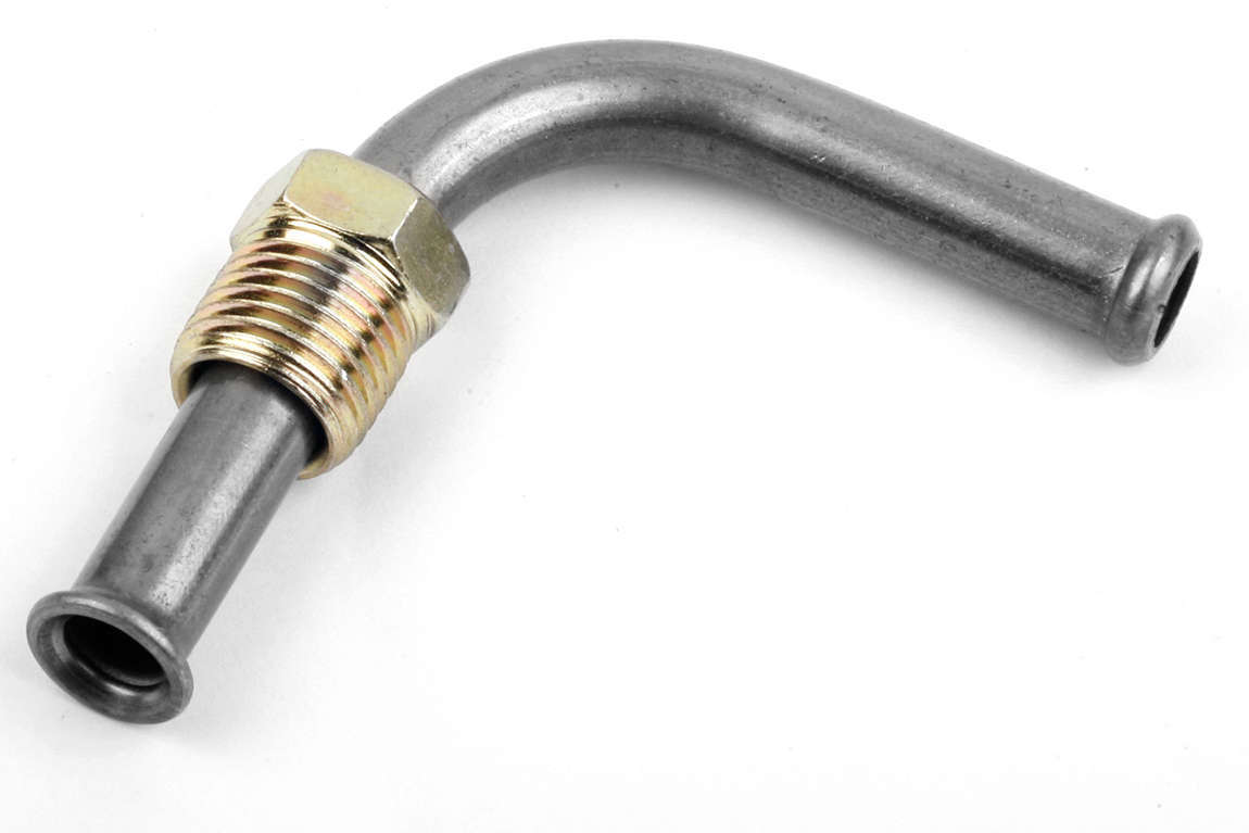 Holley 26-44 90 Degree Fuel Fitting Brass Steel Inverted Flare Male to Hose Barb Adapter