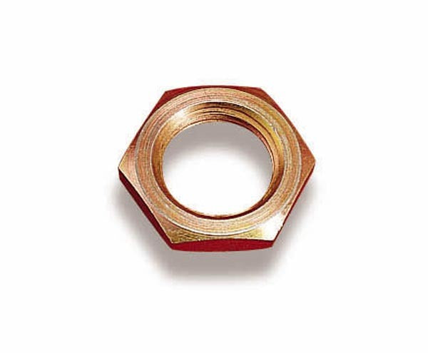 Holley Locknut 26-57 Steel 7/8-14 Inch Thread with 1-1/4 Inch Hex Head for Carburetor and Dashpot Brackets