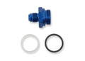 Holley 26-73 -6AN Fuel Inlet Fitting, Straight Adapter, Aluminum, Blue Anodized