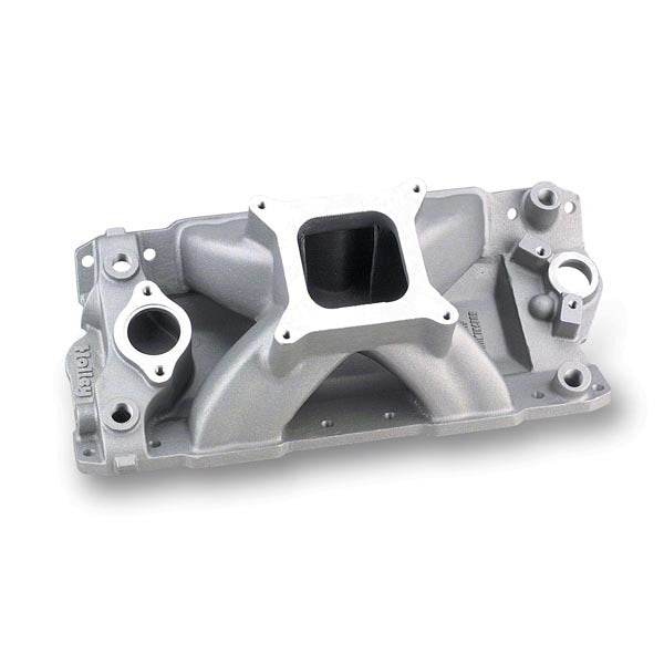 Holley SBC Keith Dorton Series Intake Manifold for Small Block Chevy, Square Bore, Single Plane, Aluminum, Natural Finish