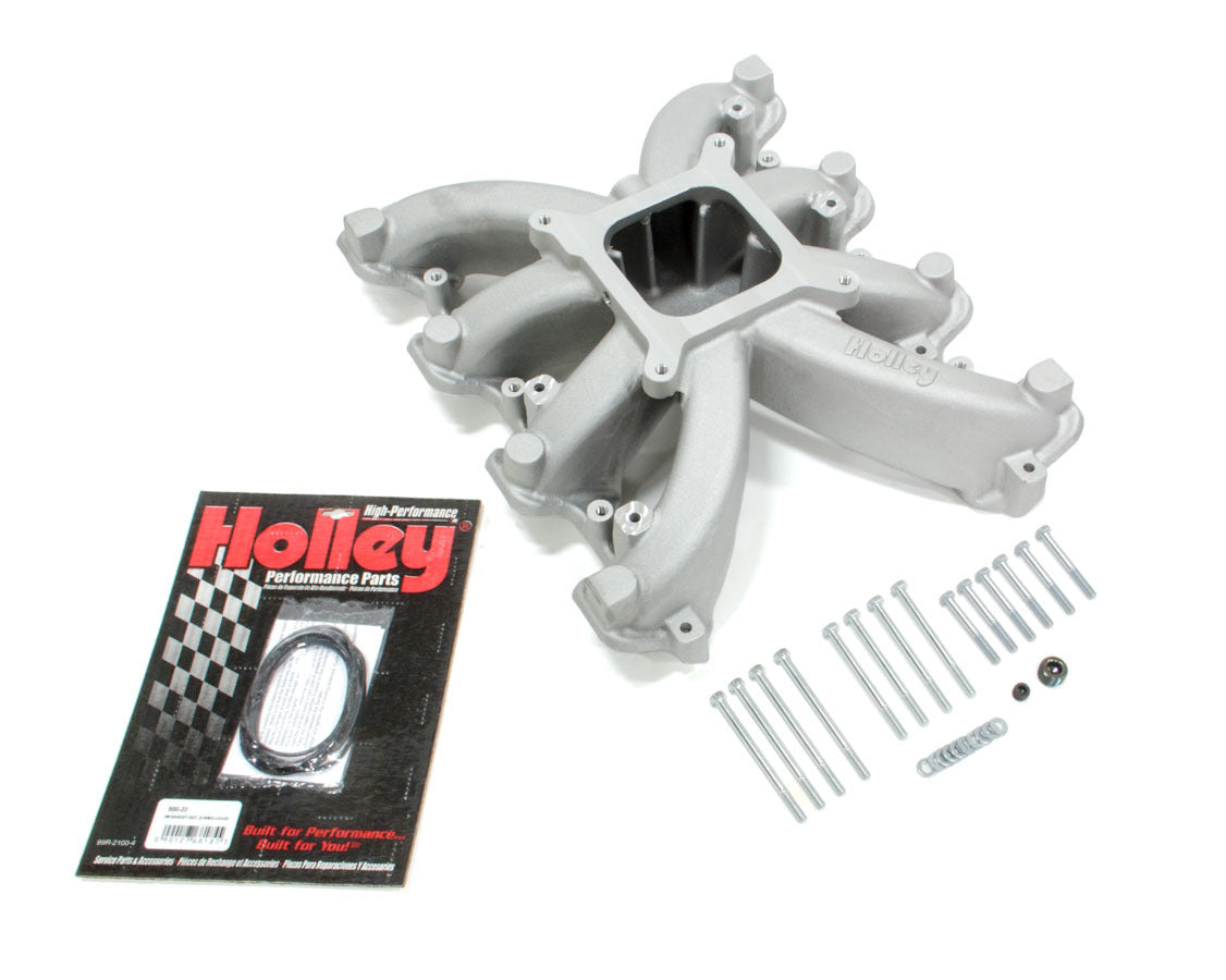 Holley 300-131 LS3 L92 Intake Manifold Single Plane Carburetor Square Bore Aluminum