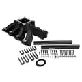 Holley GM LS Intake Manifold Split Single Plane 4150 for LS1, LS2, LS6 Engines in Black Aluminum