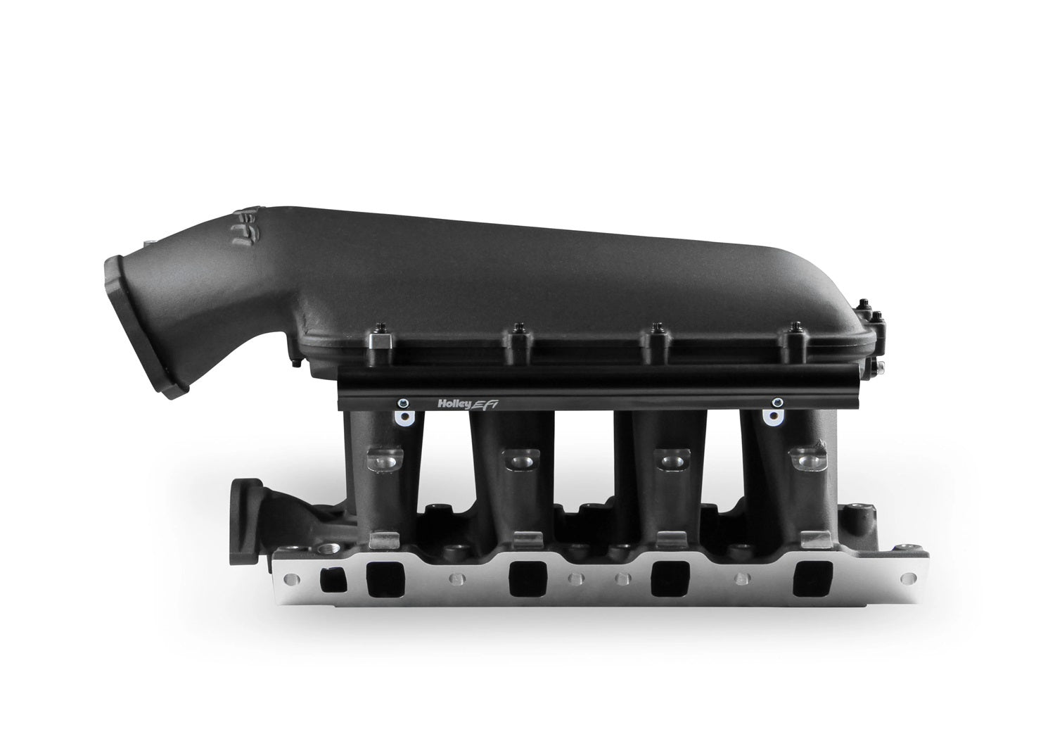 Holley SBF 302 EFI Hi-Ram Intake Manifold with 95mm LS Throttle Body Flange, Aluminum, Black Powder Coat