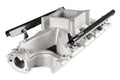 Holley SBF EFI Intake Manifold 300-276 for Small Block Ford, Single Plane, Square Bore, Rectangle Port with Fuel Rails, Natural Aluminum