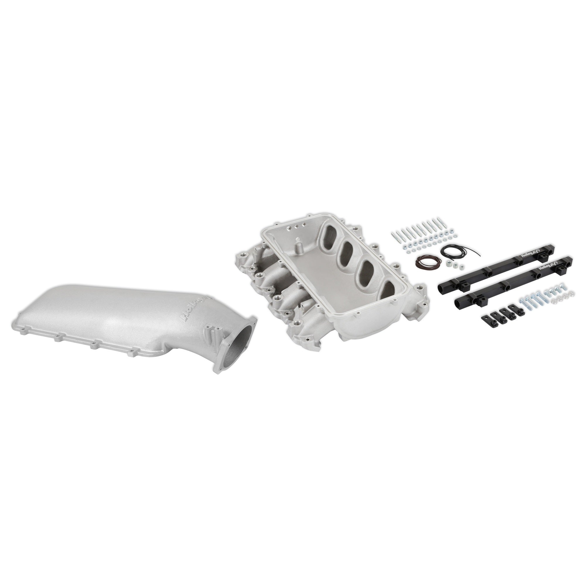 Holley GM GenV LT Series Lo-Ram Intake Manifold Kit with 105 mm Throttle Body Flange and Fuel Rails