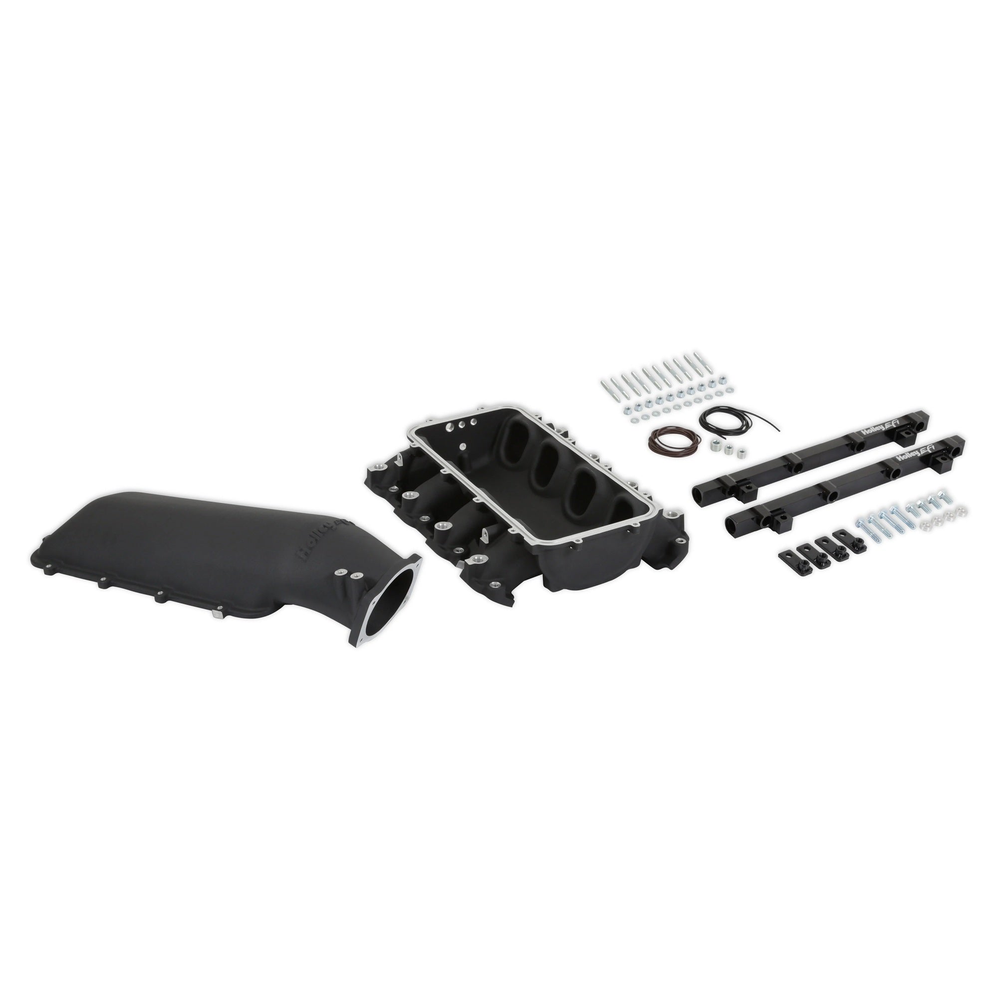 Holley GM GenV LT Series Lo-Ram Intake Manifold Kit with 105 mm Throttle Body Flange and Fuel Rails