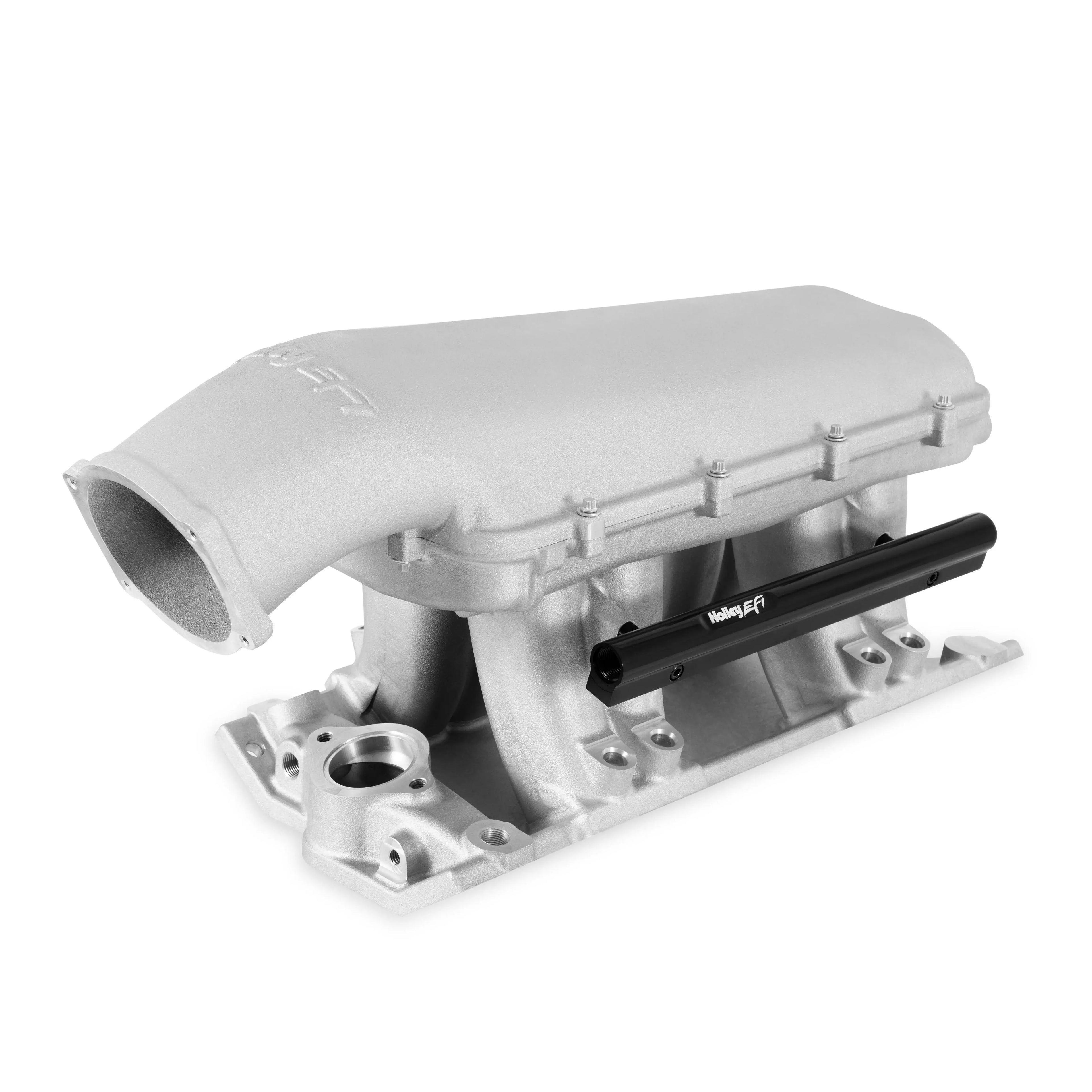 Holley SBC Hi-Ram Kit 105mm EFI Top-Feed Intake Manifold with Fuel Rails for Small Block Chevy