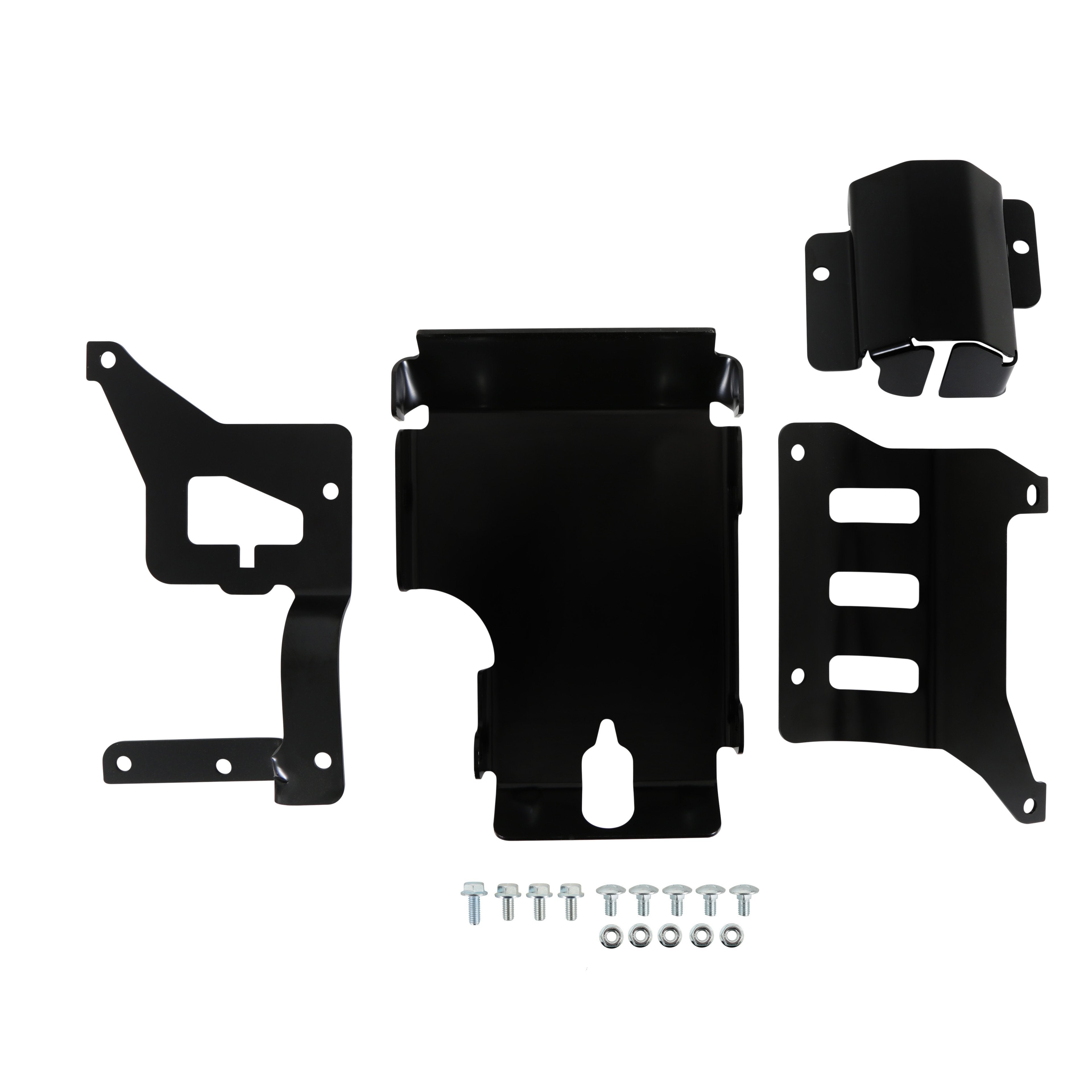 Holley Oil Pan Rock Shield for GM LS and LT Series Engines, Aluminum Black Finish