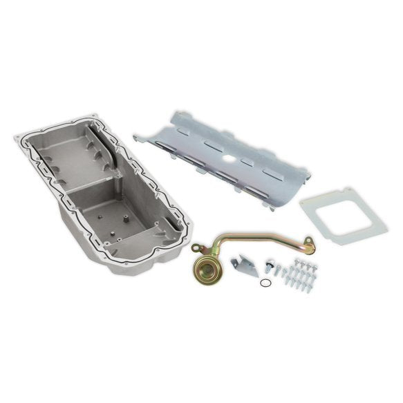 Holley 302-64 Engine Oil Pan Kit for 6.2L Gen III Hemi with Aluminum Center Sump and Baffle