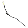 Holley 302-74 Engine Oil Dipstick for Mopar Gen III Hemi Oil Pans, Braided Steel, Black Powder Coat