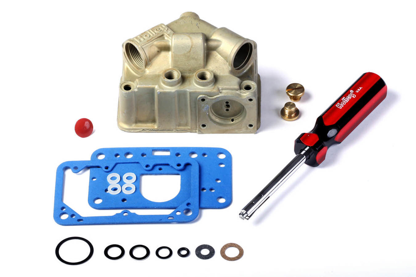 Holley 34-25 Carburetor Fuel Bowl Kit for 4150 and 4160 Series with Sight Plug and Zinc Finish