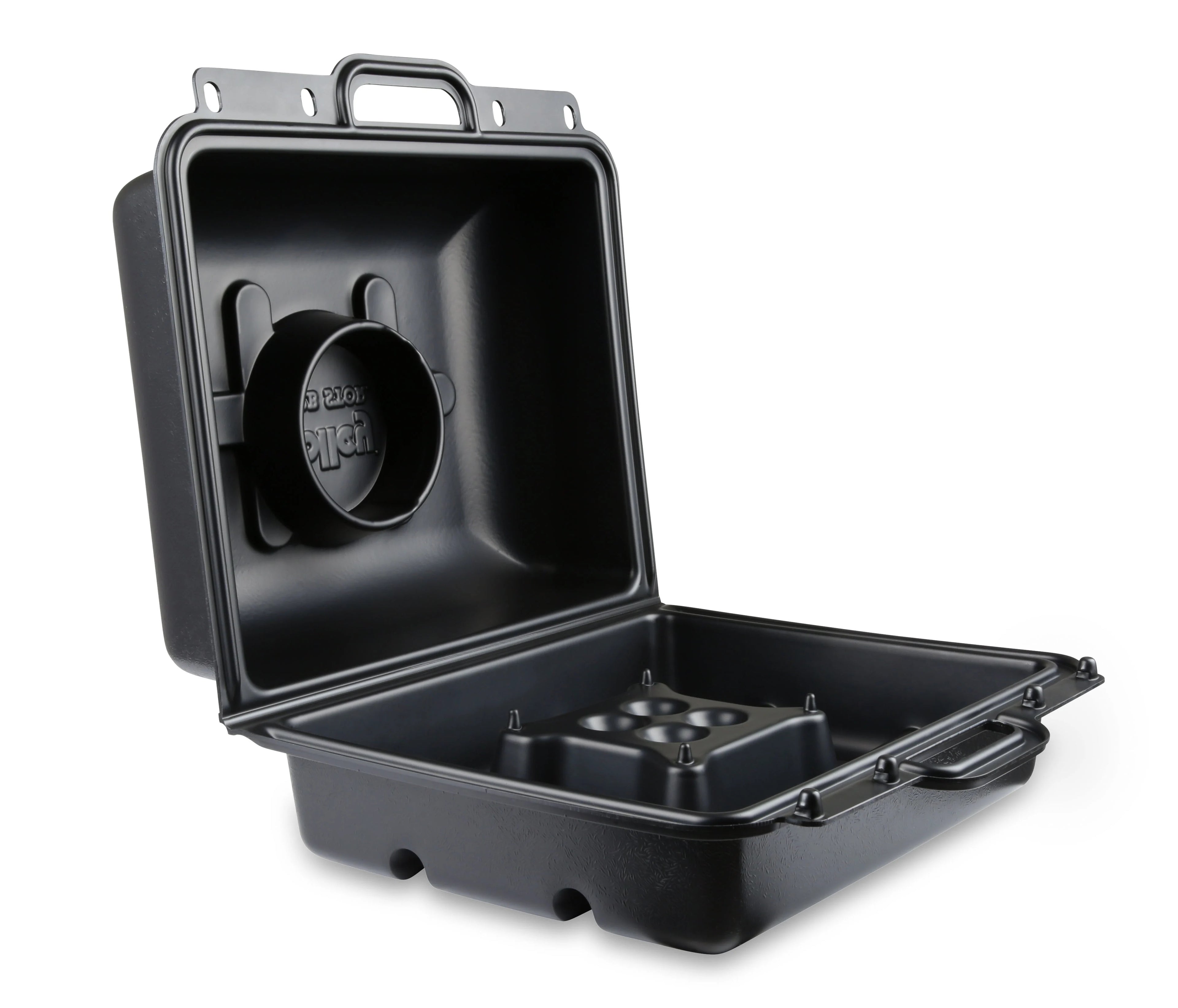 Holley 36-176 Carburetor Storage Case for Holley 2300, 4150, 4160 Series - Black Plastic Tote