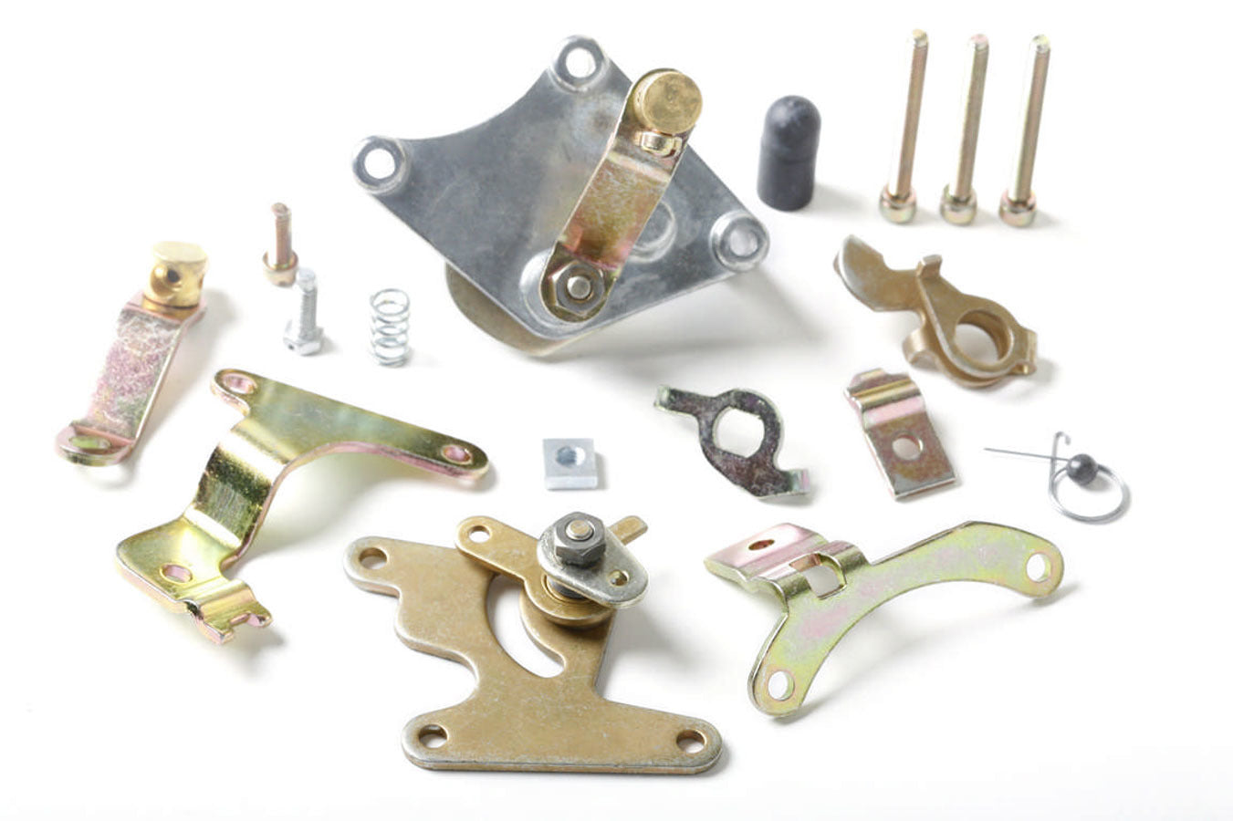 Holley 45-225S Manual Choke Kit for Holley 2300, 4150, 4160 Carburetors with Shiny Finish and Bracket Hardware