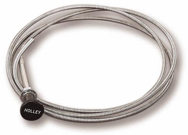 Holley 45-228 Choke Cable, 72 Inch Length, Steel Construction, Universal Fit with Holley Logo