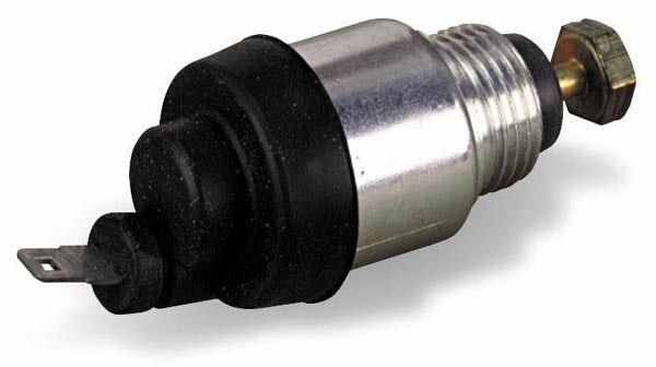 Holley 46-74 Throttle Solenoid, Steel, Cadmium Finish, Universal Fit