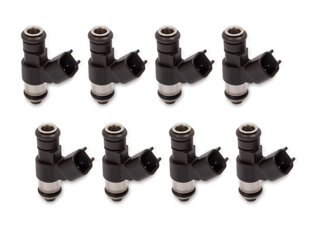 Holley 522-108XFM Fuel Injector Set of 8, 100 lb/hr High Impedance, EV6 / Pico, USCAR Connector