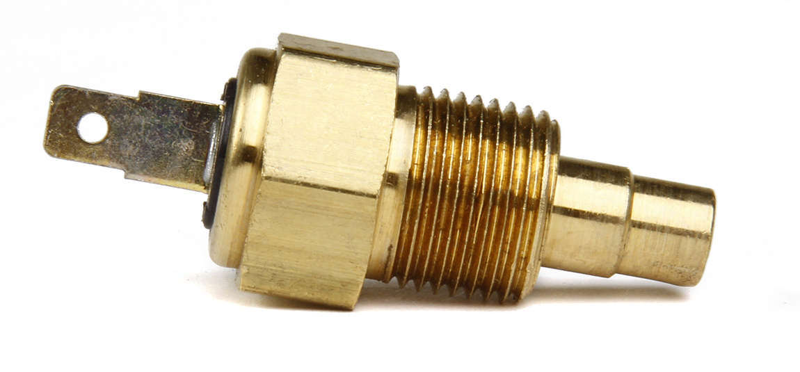 Holley 534-2 Temperature Sending Unit for Holley Pro-Jection, 3/8 Inch NPT, Brass, Analog, Natural Finish