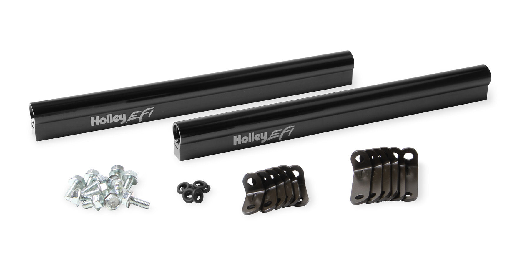Holley Fuel Rail Kit 534-223 for Big Block Chevy EFI Intake Systems with 8 AN Female O-Ring Inlet and Outlet
