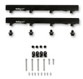 Holley 534-265 Billet Fuel Rails for Ford 7.3L Godzilla with 8 AN Female O-Ring Inlets and Outlets, Aluminum Black Anodized