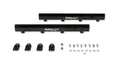 Holley 534-283 Billet Fuel Rail for Ford 5.0L Coyote with 8 AN Female Inlets and Outlets, Aluminum Black Anodized