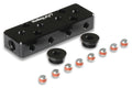 Holley EFI Vacuum Manifold Part Number 534-52 with Twelve 1/8 In NPT Ports and Dual 6 AN ORB Fittings