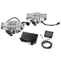 Holley 550-1074 Terminator X Stealth EFI Throttle Body Kit for Square Bore Intake, Aluminum, Silver Finish