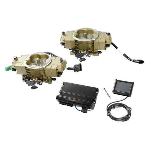 Holley 550-1076 Terminator X Stealth EFI Throttle Body Kit with Square Bore Aluminum Finish